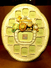 Dicksons Resin Mold Oval Noah's Ark 12 Month Photo Holder Frame 12" x 10" x 3/4"
