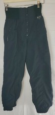 Vintage Tyrolia Skiwear Women  s Size 6 Black Ski Snow Pants Snowboard 25" Waist