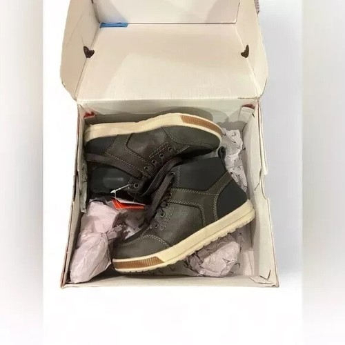 Stivaletto sneaker alto con lacci Deer Stags ragazzo taglia 3 M grigio navy Landry - Foto 5 di 6