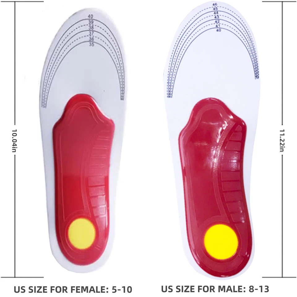 Inserciones ortopédicas para zapatos para fascitis plantar pies planos arco soporte plantilla de espuma Foto 2 de 4