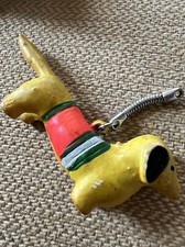 Vintage Keychain Charm Weiner Dog