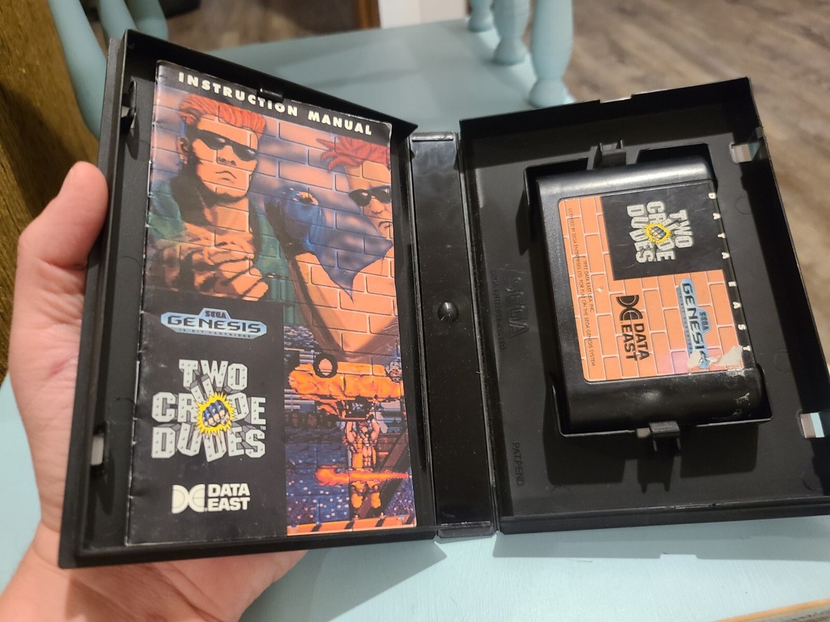 Two Crude Dudes Sur Sega Megadrive / Genesis - Version US Complète CIB - Bon état