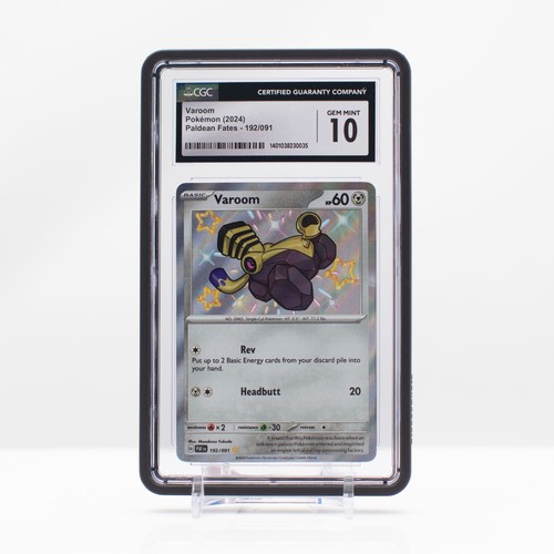 Pokémon Varoom Holo #192 Scarlet & Violet: Paldean Fates CGC 10 Gem Mint