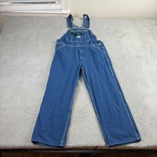 Liberty Overalls Mens 38x30 Blue Denim Farmer Bibs meas 42x29
