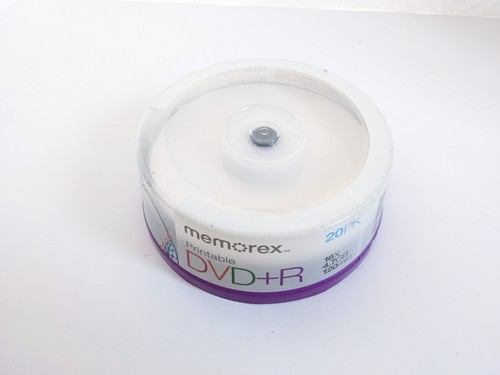 DVD+R Printable DVD 16x 4.7GB 120 Min 20pack Sealed New Memorex - Picture 3 of 13