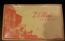 Vintage DeMet's Candy Tin Chicago Assortment FREE shipping!