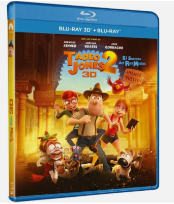 Tadeo Jones 2: El Secreto del Rey Midas Blu-ray 3D REGION LIBRE.A-B-C (2017) NUE