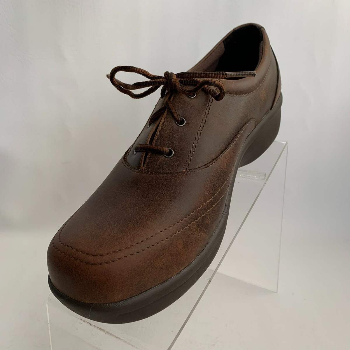 Worx X Red Wing Black Leather Safety Toe Lace Up Oxford Size US 10.5 WW Worx by Red Wing Oxford Safety Steel Toe Brown Leather Lace  main image 2