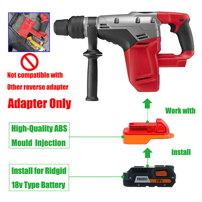1 Adapter for Milwaukee M18 System Battery To Power for RIDGID & AEG 18V Tools