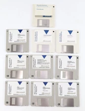Microsoft Word for Windows, Paintbrush, Mouse Setup Disk Lot 3.5" Floppy 1990