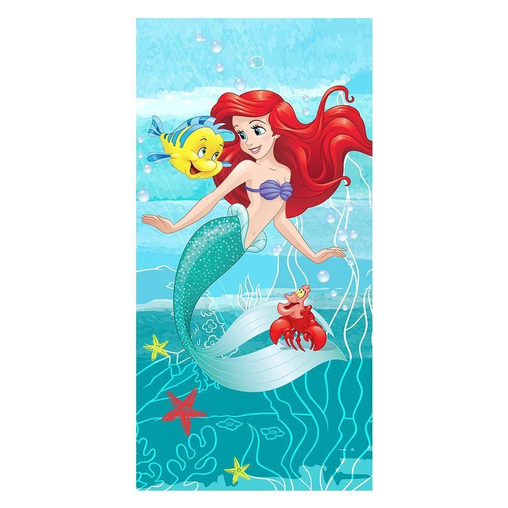 The little mermaid towel hot sale