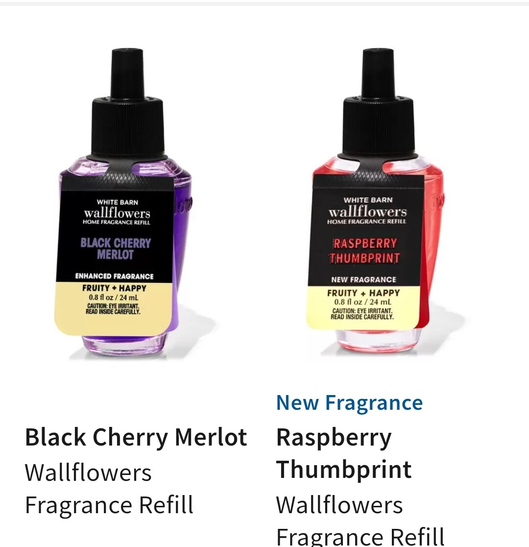 Bath & Body Works Wallflowers Essential Oil Fragrance Refill Bulbs
