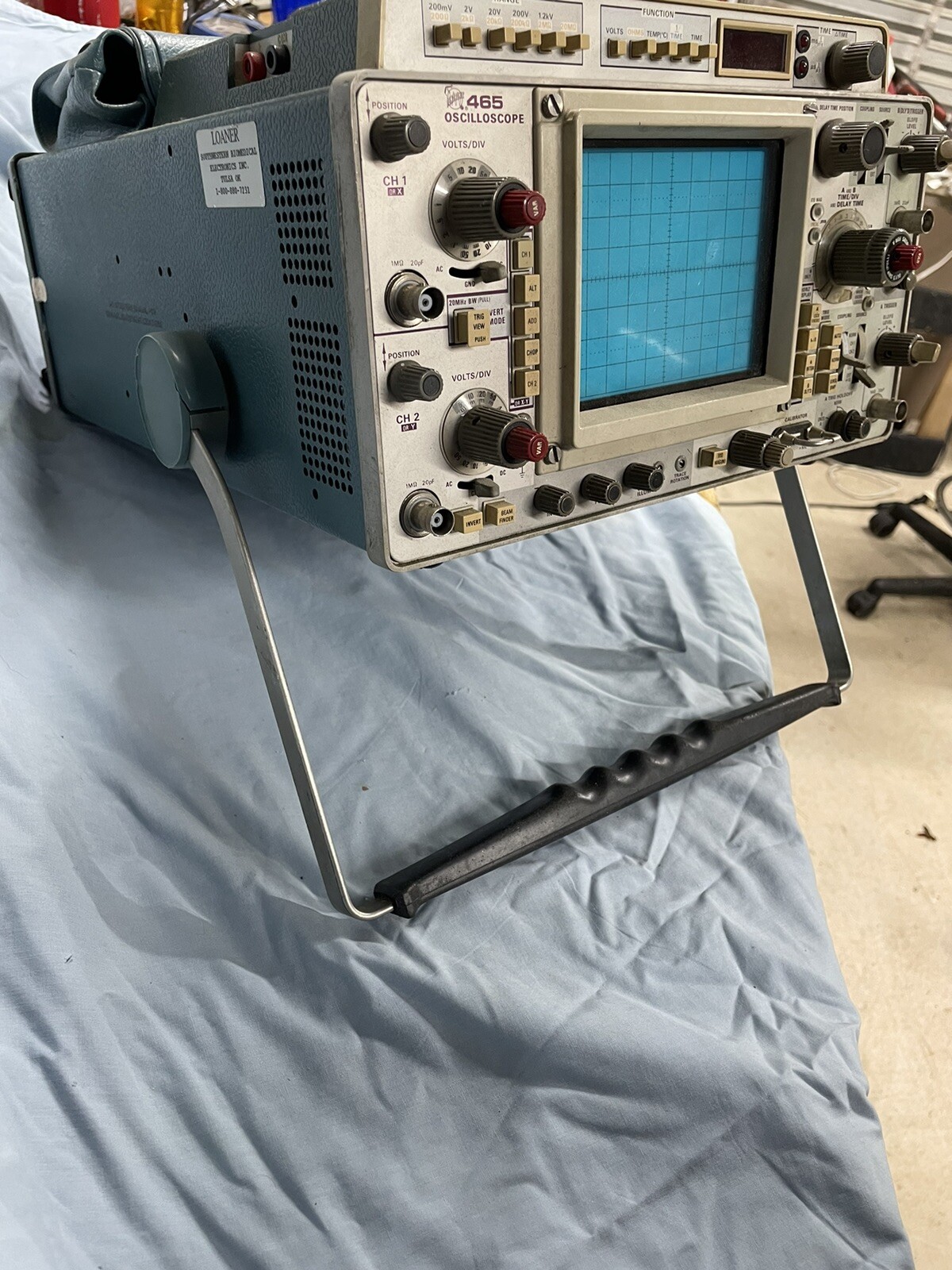 Vintage Tektronix 465 And DM44 Oscilloscope Analog Test Equipment eBay