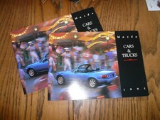 1995 Mazda RX-7 MX-6 MX-3 Miata 929 626 Protege 323 MPV Sales Brochure - 2 for 1