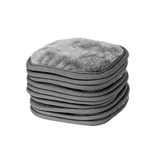  Makeup Removal Cleaning Cloth, Washable and Reusable, 5 by 5 Inches, Gray, 