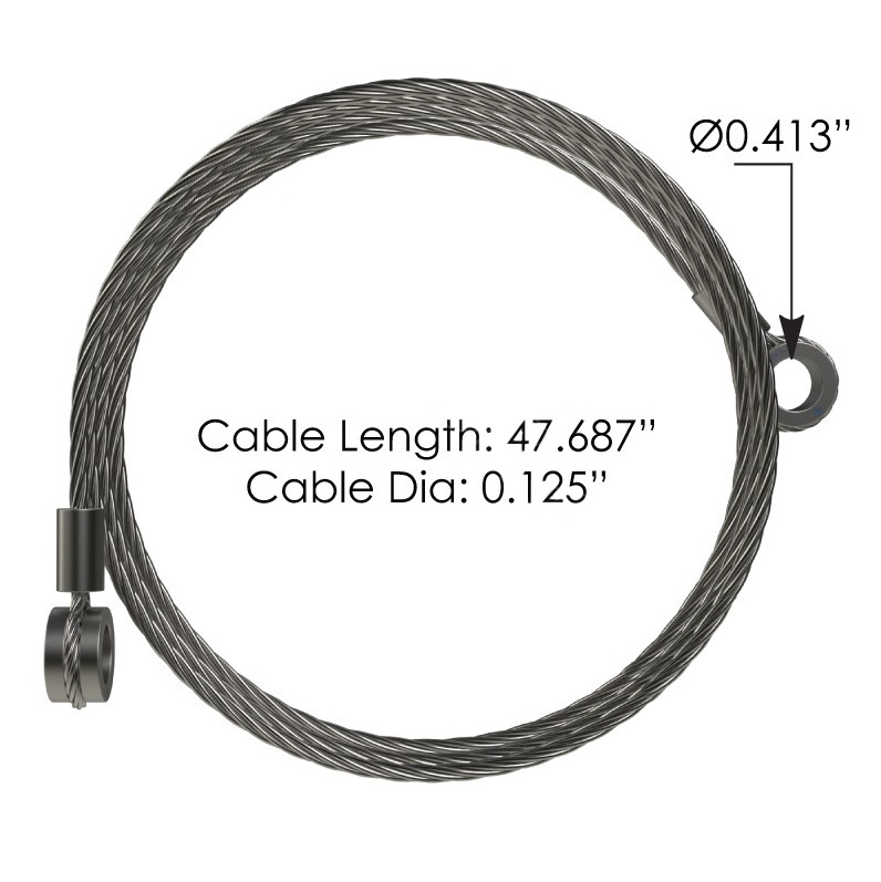 PETERBILT HOOD RESTRAINT CABLES (47