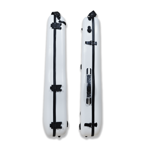 New 4/4 Full Size Violin Case Carbon Fiber Hard Shell White Lightweight durable - Picture 5 of 6