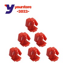 6pcs Red Door Panel Retainer Trim Clip For 1989-1991 Honda Civic 75329-sh4-013