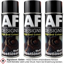 Rostl&ouml;ser Spray Kriech&ouml;l Rostschutz MoS2 3x400ml Korrossionsschutz