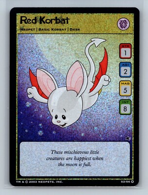 Neopets TCG - Red Korbat S2/S6 UR - Base Set Starter - Wizards of the Coast