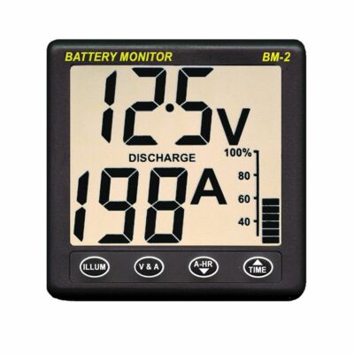 NASA Marine Battery Monitor Clipper 12VDC - Grey   BM2-12