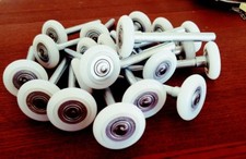 12 Garage Door 2" Nylon Roller/HEAVY DUTY 13 Ball SEALED Smooth Bearing 4" Stem