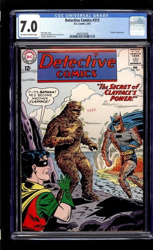 Detective Comics #312 1963 CGC 7.0 FN/VF OW/W High Definition Scans**