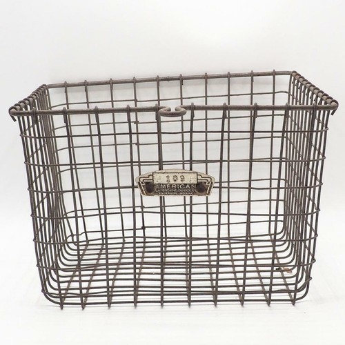 Vintage American Playground Device Co Metal Gym Basket Rustic