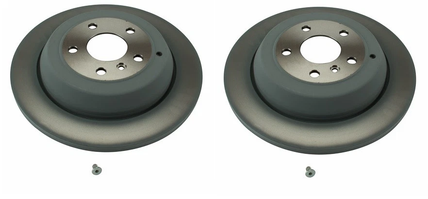 Juego de 2 rotores de freno de disco trasero Mercedes W164 W251 Brembo 25926 Foto 3 de 3