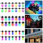 LED String Lights Remote USB Bulb Garden Fairy Ball Hanging Light Outdoor Indoor