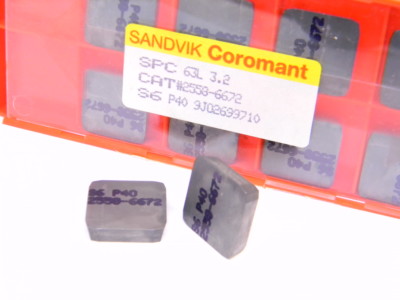 NEW SURPLUS 10PCS. SANDVIK SPC 63L3.2 GRADE: S6 CARBIDE INSERTS | eBay