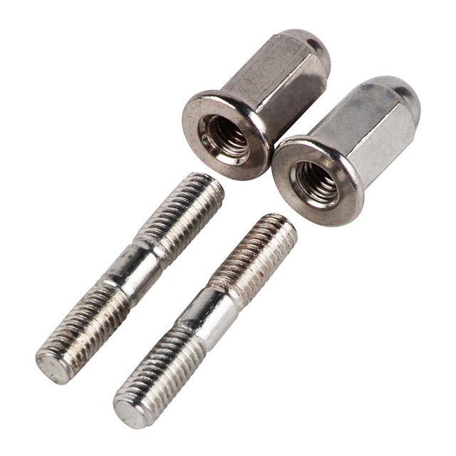 2PCS Exhaust Pipe Manifold Studs with Nuts For Honda 125 Style