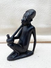 VINTAGE / ANTIKE ALTE HOLZ GESCHNITZTE HOLZFIGUR AFRIKANISCHE INDIANER FIGUR STATUE