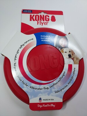 KONG Flyer/Frisbee/Frisby Classic Größe  L ,rot Apportierspiel ca. 22.5 cm.