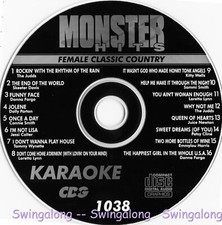 Female Classic Country Monter Hits Karaoke CD G 1038 Tammy Wynette,The Judds