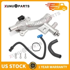 Aluminum Coolant Water Outlet w/ Inlet Hose for Chevrolet Cruze Sonic Trax 1.4L