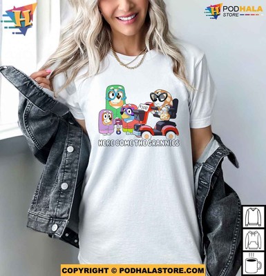 Here Come The Grannies Bluey Mothers Day Shirt Ideas Bluey Family Shirt
