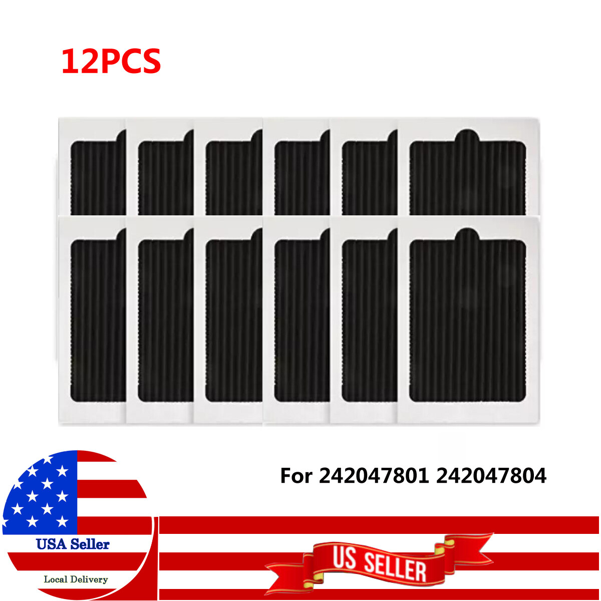 12PCS Air Filter for EAFCBF PAULTRA Electrolux 242047801 242047804 Refrigerator