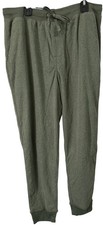 George Men's Waffle Jogger Sleep Band Cuffs Pants Olive Green Medium 32-34 NWT