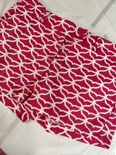 Vineyard Vines Short Shorts Sz 6 Pink White Whale Tail Cotton Spandex Cuties