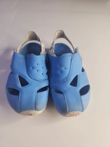 Sandalo slip on Jordan Adjust bambino bambino blu con gancio e passante taglia 9C