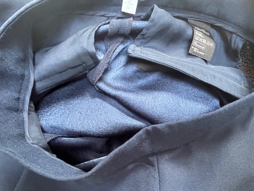 & OTHER STORIES Navy Trousers UK 8 Blue Wide Leg High Rise Tailored Pants EU 36 - Picture 11 of 11
