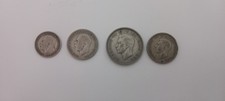 Vintage British Silver Coin Lot  – 12.5g-  3d, 6d & 1 Shilling (1921–1945)
