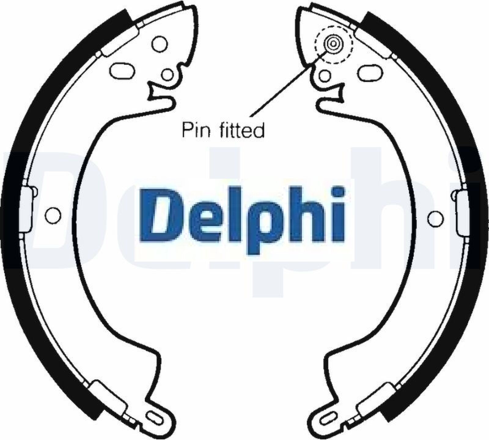 Delphi LS1344 Bremsbackensatz 4 Bremsbacken Trommelbremse für Mitsubishi - Bild 2