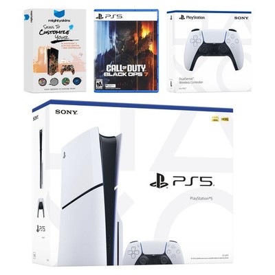 Sony PlayStation 5 Disc + Call of Duty Black Ops 7, Extra Controller - Glacier