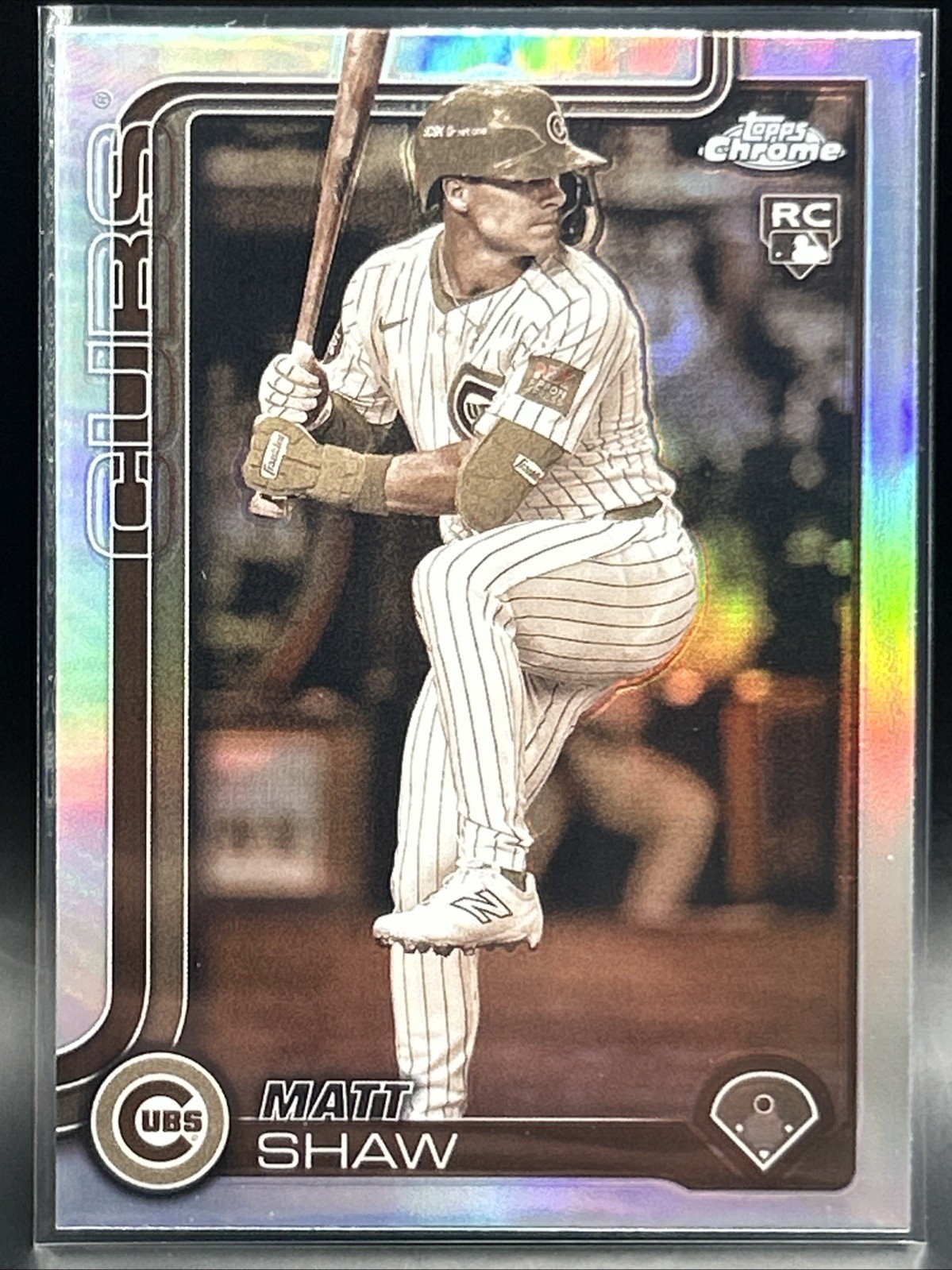 2025 Topps Chrome - Matt Shaw #219 Sepia Refractor (RC)