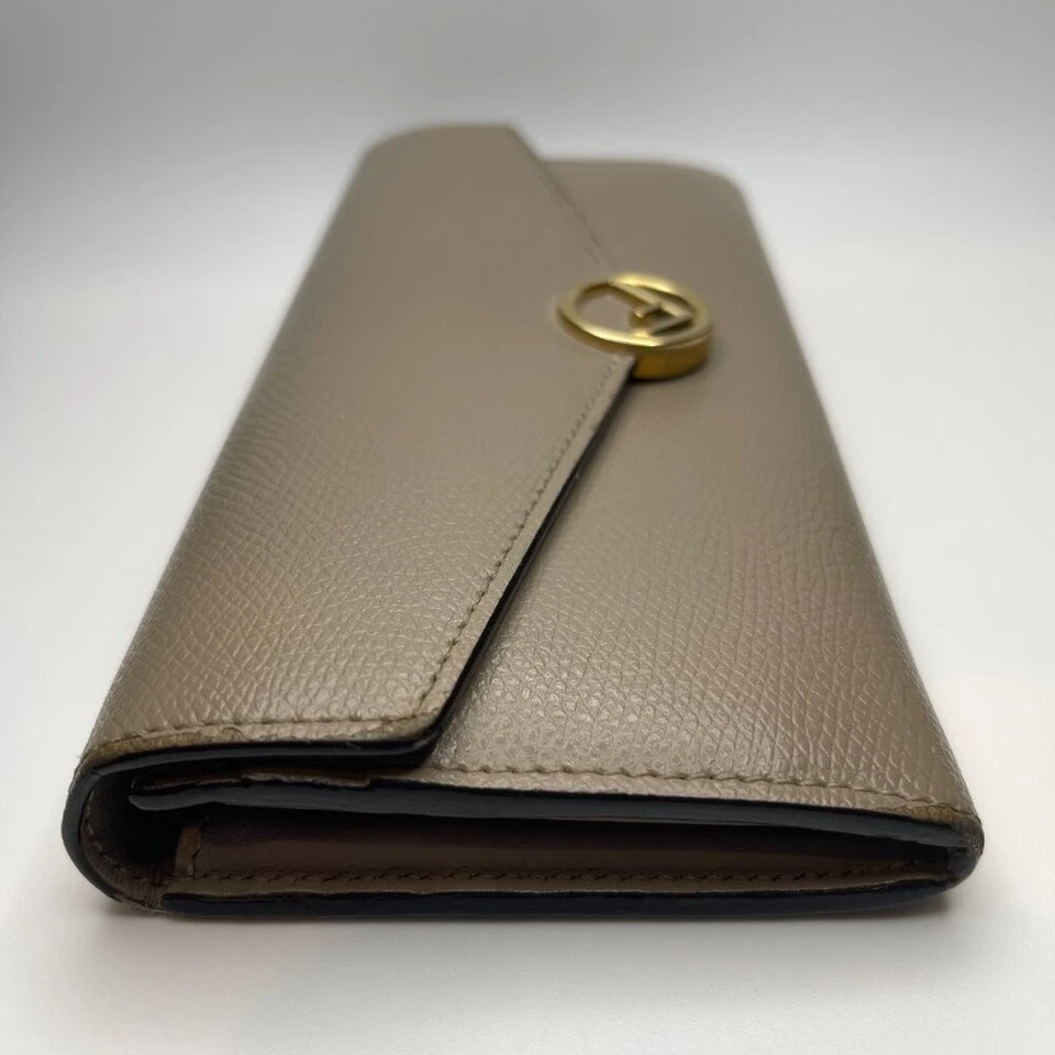 Carteira envelope Fendi Vitello Cruise F is Fendi Continental Tortora - Usado - Imagem 4 de 4