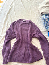 DeFacto Strickpullover Lila Rundhals Langarm ...