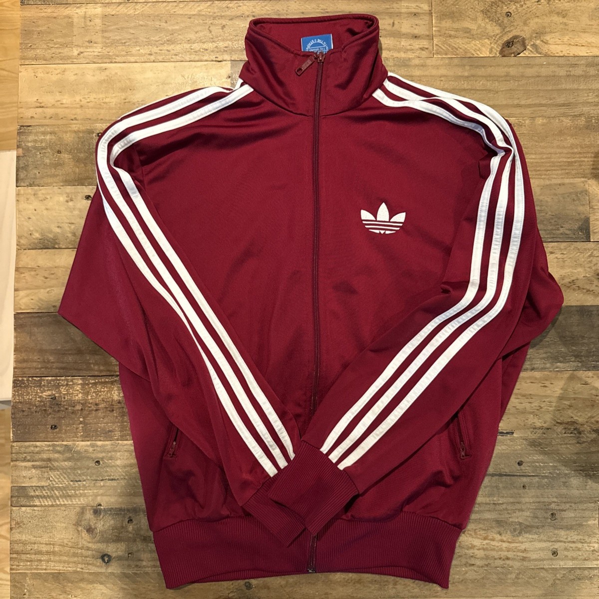 Vintage Men's Size Small Adidas Burgundy / Maroon Color Firebird