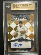 TRENT CARAWAY 2024 LEAF METAL Auto Diamond Wonders Mojo 1/1 Pre Production Proof